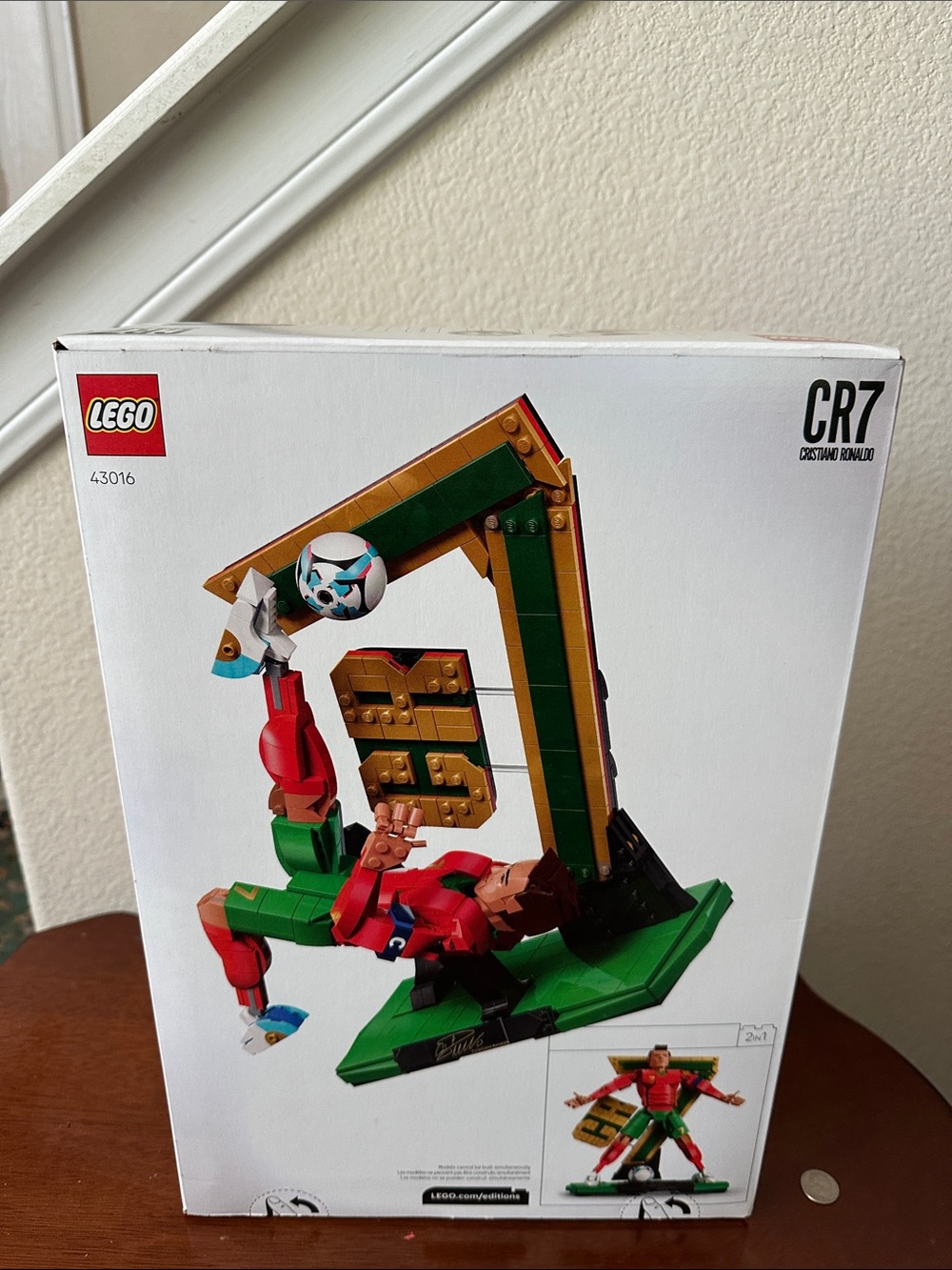 Lego CR7 Soccer Buildable Figure in Green, Red and Gold